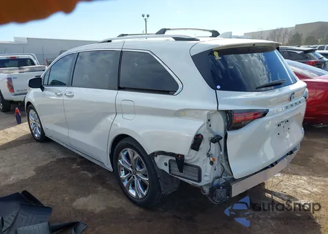 2021 Toyota Sienna Platinum z USA, uszkodzony, nr VIN 5TDERKEC9MS015772